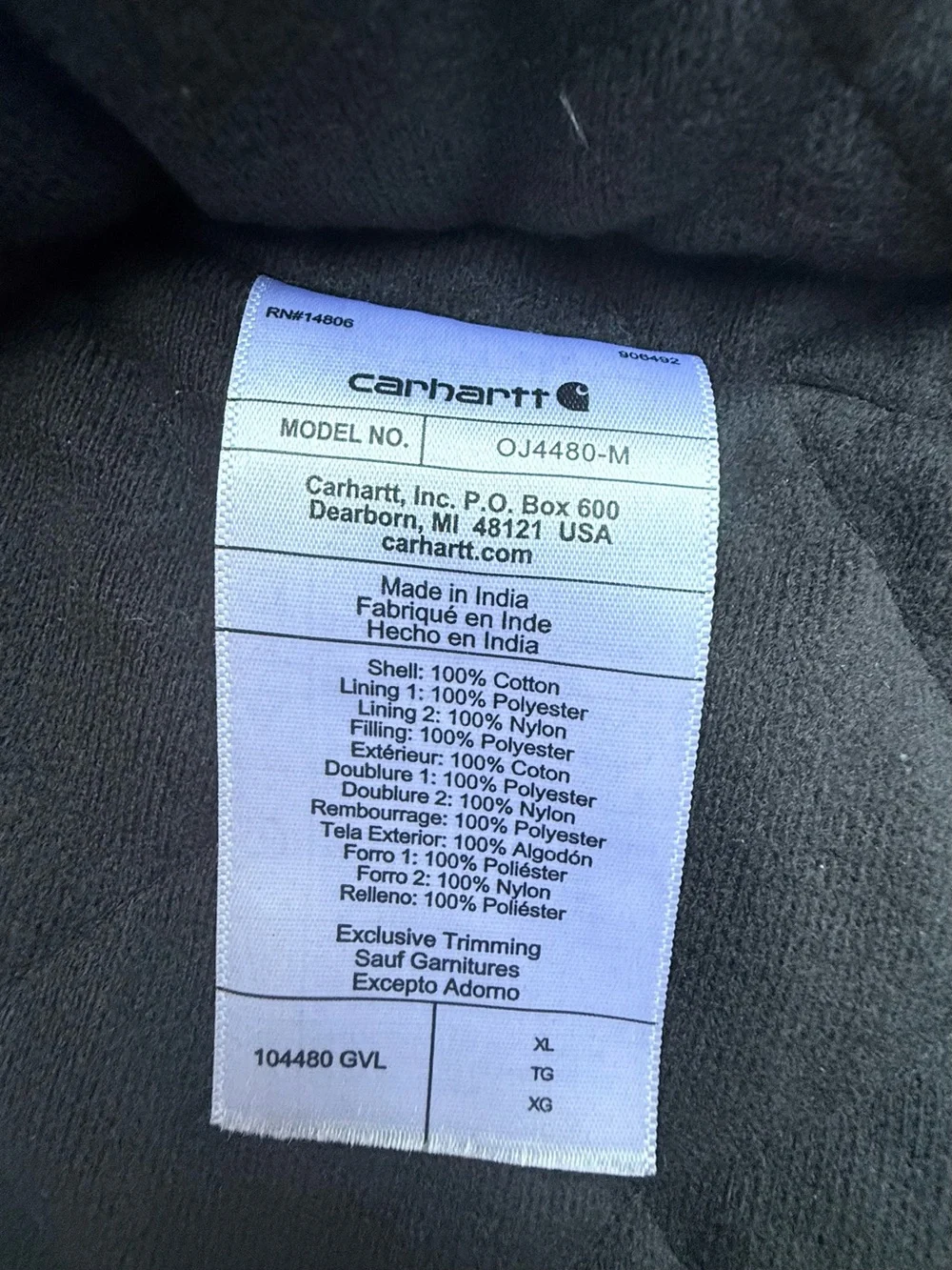 Carhartt durable jacket